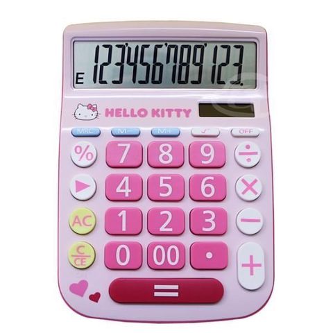【南紡購物中心】 【E-MORE】Sanrio典藏系列-Hello Kitty 12位數計算機KT-900