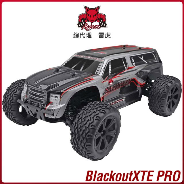 Redcat Racing BLACKOUT XTE PRO 1/10無刷四驅大腳車 銀6050RT-07014