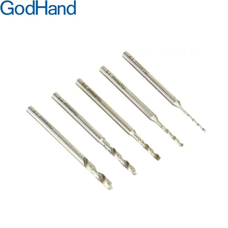 GodHand 神之手 日本鑽頭套組GH-DB-5B共5入即1.0mm鑽頭 1.5mm鑽頭 2.0mm鑽頭 2.5mm鑽頭 3.0mm鑽頭鑽尾