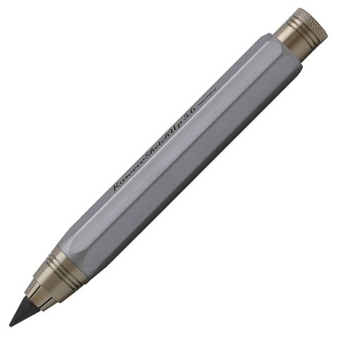 德國 KAWECO Sketch Up 黃銅銀鉻5.6mm自動鉛筆/工程筆 八角筆身 草圖速繪鉛筆