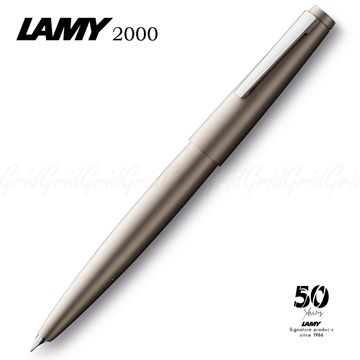 【LAMY 2000 M BLACK AMBER 50週年紀念 14K金F尖 鋼筆】德國 LAMY