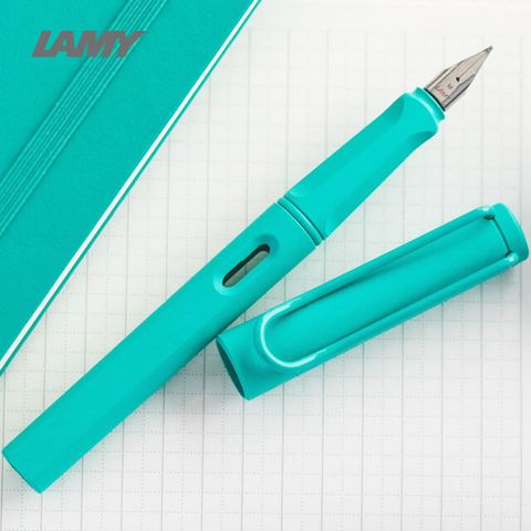 《LAMY 2020 Safari 狩獵者 Candy 海水藍 鋼筆*121》附贈卡式墨水2盒