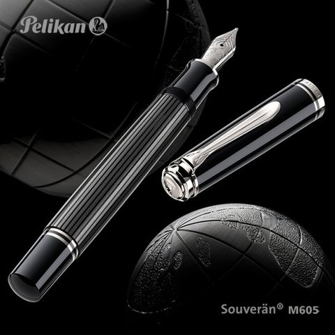 《Pelikan 百利金 M405 煤灰色14K鋼筆》德國 Pelikan