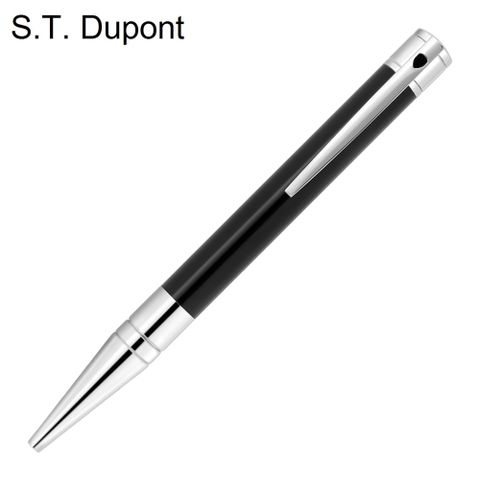 s.t.Dupont 都彭 D-Initial系列黑桿銀夾原子筆 265200