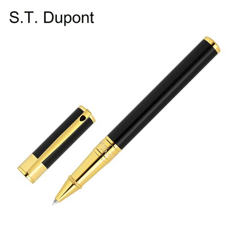 S.T. DUPONT 都彭 D-Initial系列黑桿金夾鋼珠筆 262202