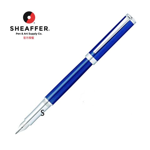 SHEAFFER 西華 王者系列山脊紋半透藍亮漆鋼筆 E0924353