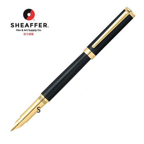 SHEAFFER 西華 王者系列山脊紋啞黑鋼筆 E0924253