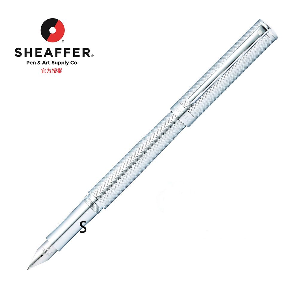 SHEAFFER 西華  王者系列山脊紋亮鉻鋼筆 E0924153