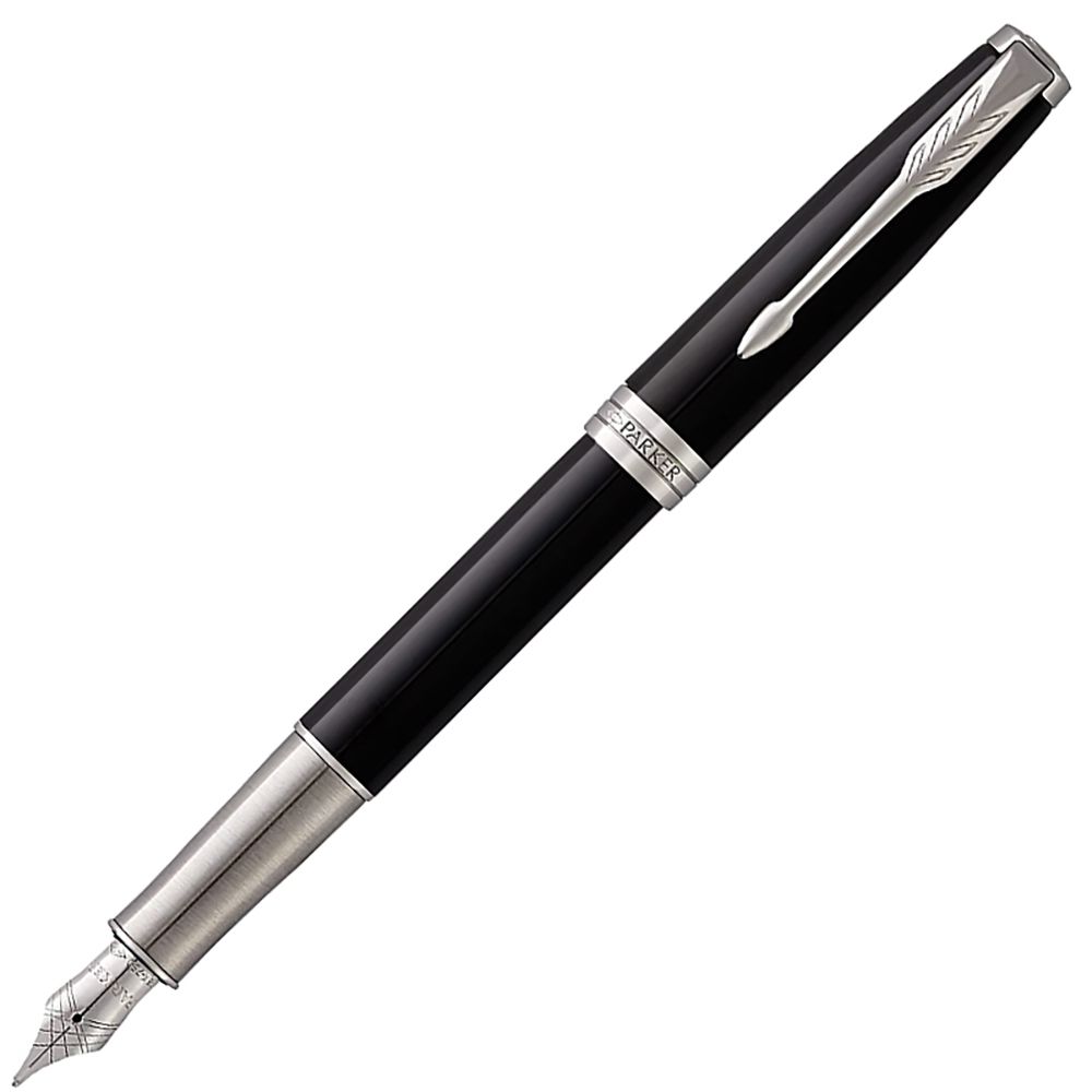 PARKER 派克 卓爾麗雅黑白夾 18K F尖 鋼筆