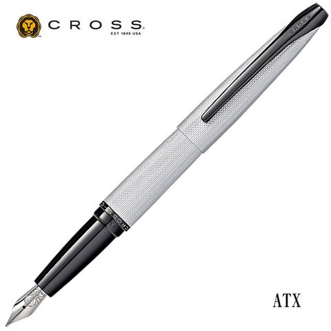 Cross 高仕 ATX 啞鉻 F尖鋼筆 886-43《 買鋼筆送卡式墨水 》