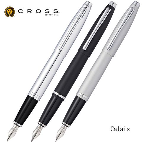 CROSS 凱樂系列 亮鉻.碳黑.霧銀 M - 粗尖鋼筆美國高仕 買鋼筆送卡式墨水