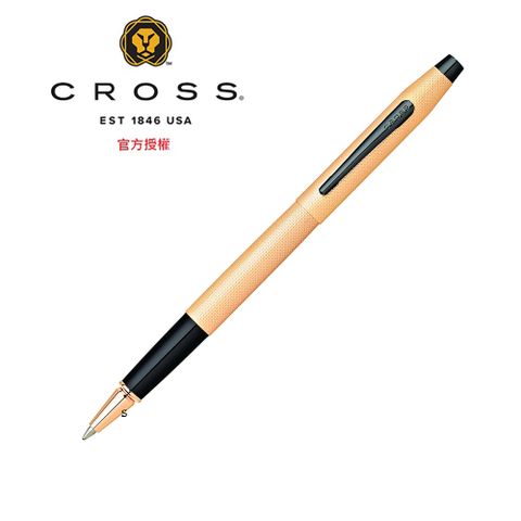 CROSS 經典世紀系列玫瑰金蝕刻鑽石圖騰鋼珠筆 AT0085-123