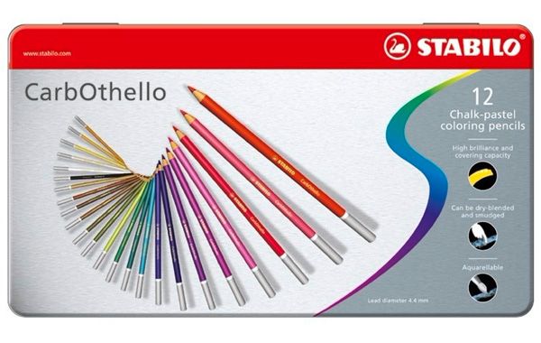 STABILO  CarbOthello 4.4mm 12色粉彩筆*1412-6