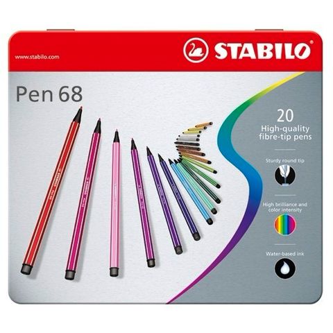 STABILO Pen 68 系列 20色 彩色筆*6820-6