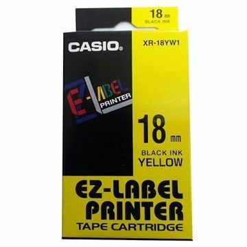 CASIO 卡西歐  【共有9色】標籤機專用色帶-18mm-XR-18YW1