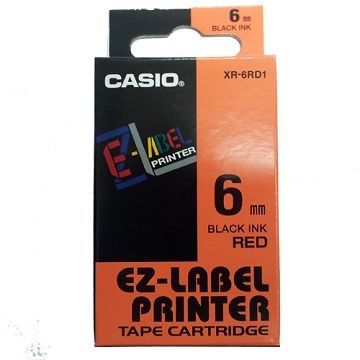 CASIO 卡西歐 【共有5色】標籤機專用色帶-6mm-XR-6RD1