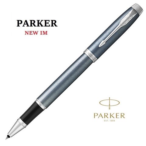 PARKER 派克 NEW IM 藍灰白夾 鋼珠筆