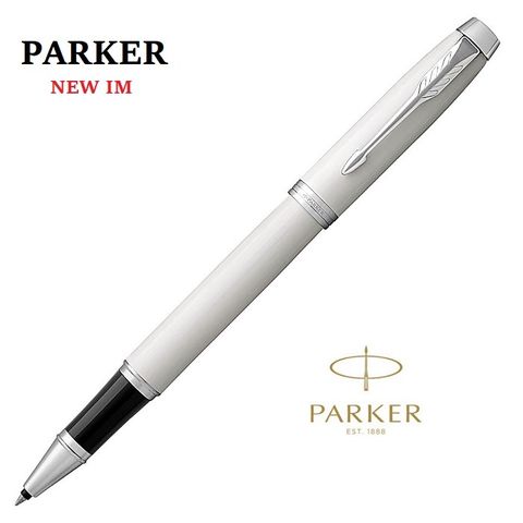 PARKER 派克NEW IM白桿白夾鋼珠筆