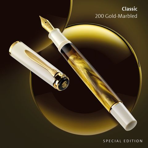 Pelikan 百利金 2019 特別版經典 200 金大理石紋鋼筆