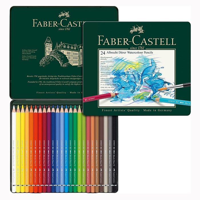 Faber-Castell 輝柏 Faber_Castell專家級水彩色鉛筆24色*117524