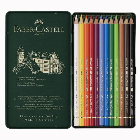 Faber-Castell 輝柏 綠色系列專家級油性色鉛筆 12色 *110012