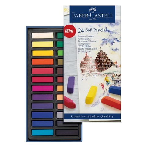 Faber-Castell 輝柏 軟性粉彩系列短型24色*128224