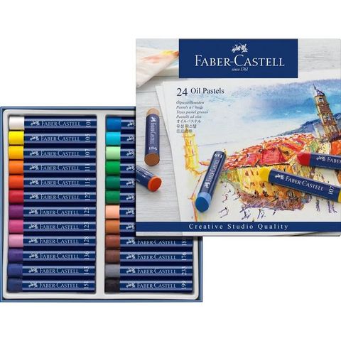 Faber-Castell 輝柏 創意工坊油性粉彩條 24色 *127024