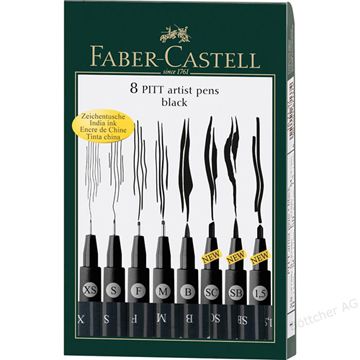 Faber-Castell 輝柏 /PITT藝術筆漫畫專用8入*167137