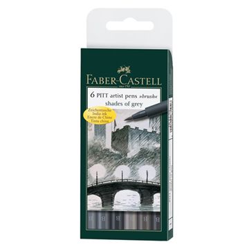 Faber_Castell PITT軟毛筆頭藝術筆冷灰色系*1671034