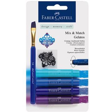 Faber-Castell 輝柏 口紅水性蠟筆中性藍色系4入*121803