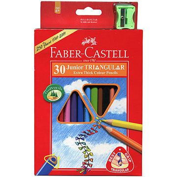 Faber-Castell 輝柏 德國 寓教於樂 30色大三角彩色鉛筆 3.3mm