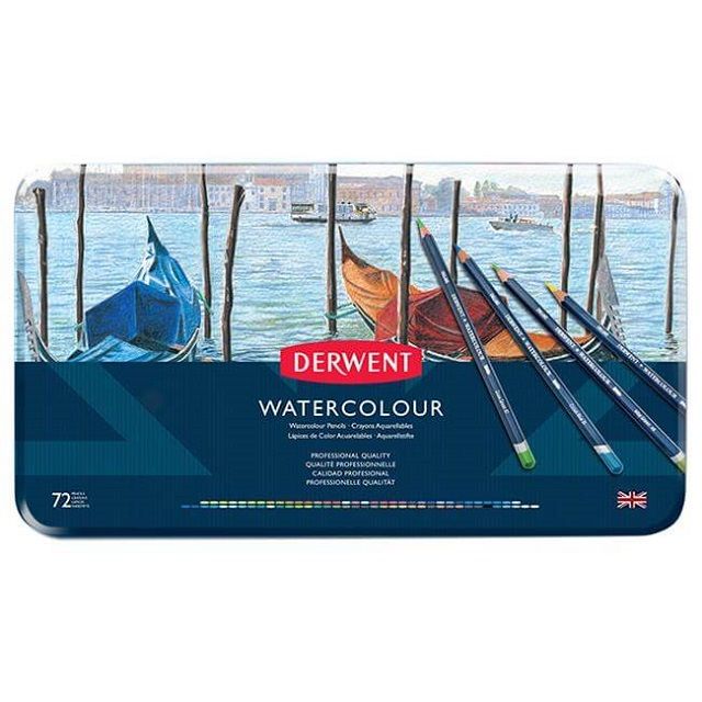 DERWENT  watercolor 水溶性72C色鉛筆*32889