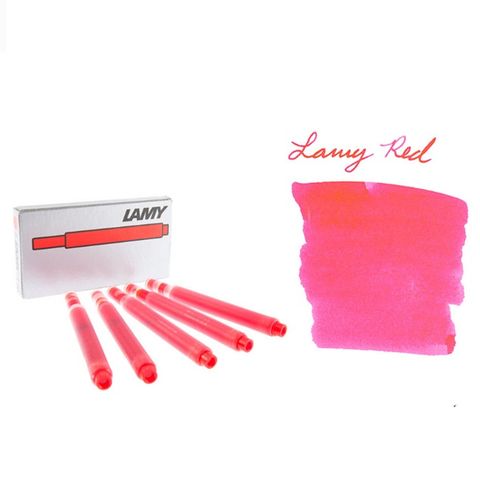 LAMY鋼筆墨水管紅色3盒入*T10(共15支)