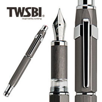 TWSBI 三文堂 臺灣  PRECISION 活塞鋼筆鐵灰EF尖