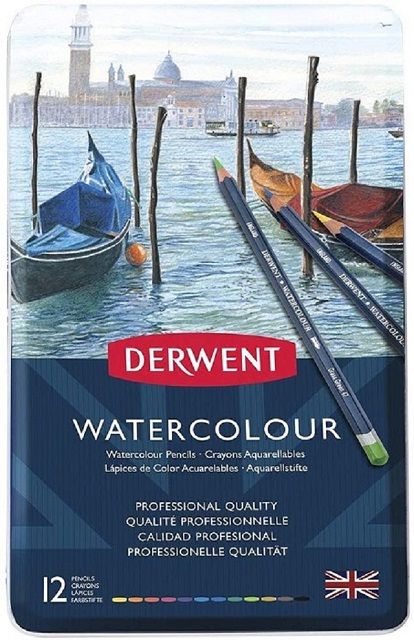 Derwent 達爾文WaterColour系列12色水彩色鉛筆*32881 - PChome 24h購物