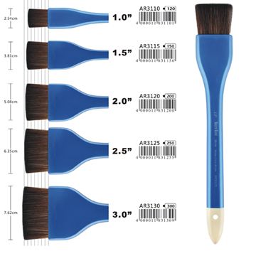 馬可威 AR31 黑貂國畫水彩排刷1.5吋