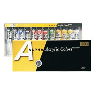 ALPHA AP 韓國  金級壓克力顏料 20ml (12色) B0312-5