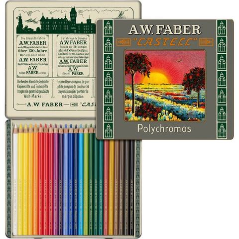 德國 Faber-Castell 輝柏 111周年紀念短版油性色鉛筆 24色* 211002