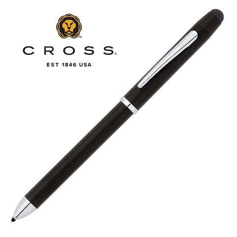 CROSS TECH3系列三用筆黑桿白夾AT0090-3
