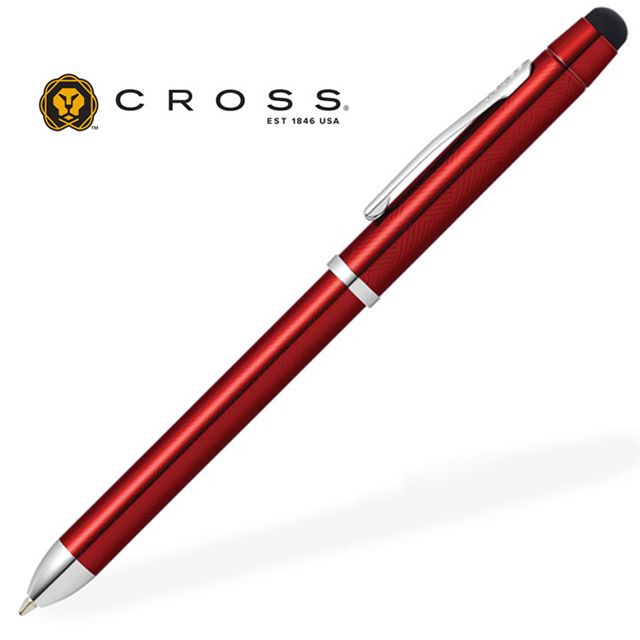 CROSS  TECH 3三用筆*紅亮漆