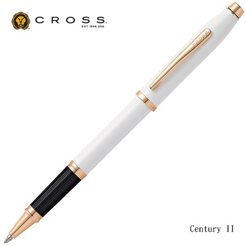 高仕 CROSS 新世紀珍珠白亮漆玫瑰金色鋼珠筆*AT0085-113 