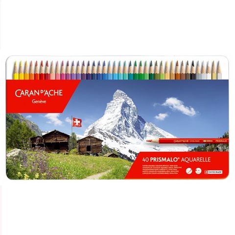 瑞士Caran d’Ache卡達prismalo 40色高級水性彩色鉛筆* 999.340