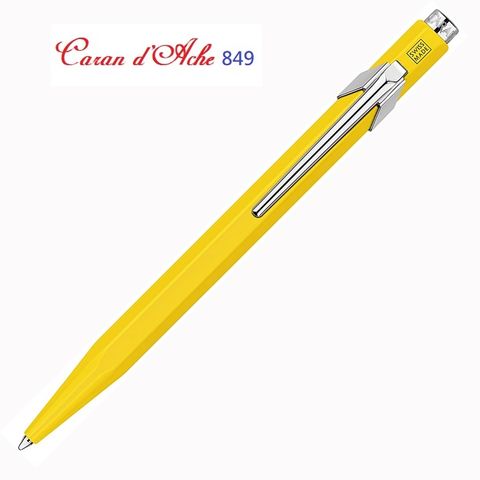 CARAN d'ACHE 瑞士卡達 Caran dAche Classic 849 經典原子筆黃桿*849.010