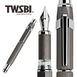 TWSBI 三文堂 臺灣   Precision 鐵灰 活塞上墨 鋼筆 EF/F/M/B