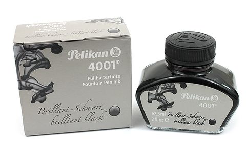 Pelikan百利金 古典鋼筆墨水4001 藍黑、皇家藍、亮黑、亮綠、亮紅、紫、咖啡、土耳其藍、深綠