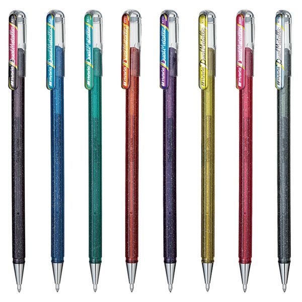 Pentel 飛龍Hybrid Dual Metallic蝴蝶筆(K110) 金蔥/金屬筆彩繪 Pentel 飛龍Hybrid Dual Metallic蝴蝶筆(K110) 金蔥/金屬筆彩繪