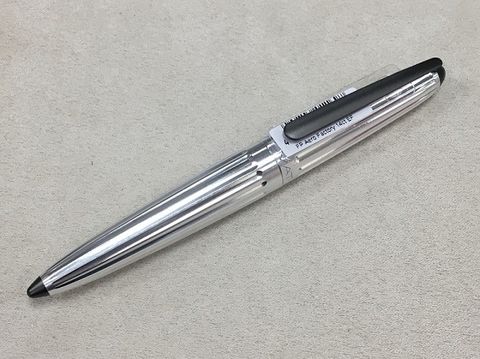 德國 DIPLOMAT 迪波曼 Aero太空梭鋼筆 14K金雙色筆尖 絕美流線造型 工業銀