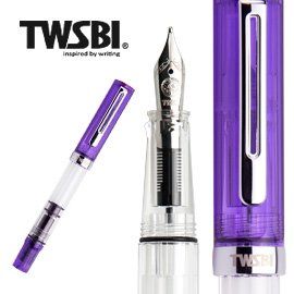 TWSBI 三文堂 臺灣   ECO鋼筆-果凍紫 活塞上墨 EF/F/M/B/1.1mm尖可選