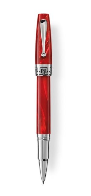 義大利 Montegrappa 萬特佳 Extra 1930 純銀賽璐珞 鋼珠筆-寶石紅