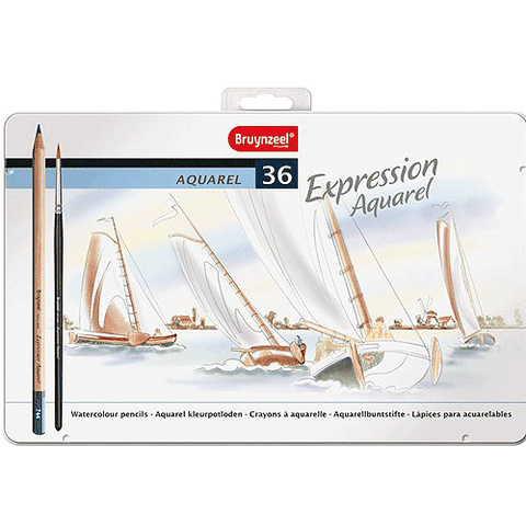 Bruynzeel 荷蘭製 Expression Aquarel 專家級36色水性色鉛筆*7735M36